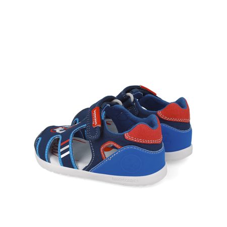 BIOMECANICS SANDÁLY WIDER CANVAS Navy | Dětské barefoot sandály