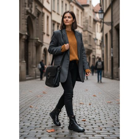 GROUNDIES PHOENIX 2.0 Black | Dámské barefoot kotníkové boty