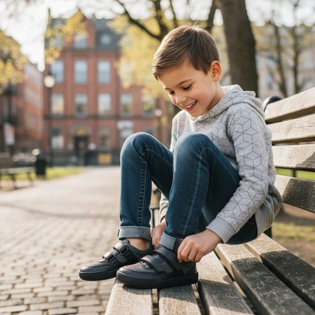 CRAVE CATBOURNE 2.0 Black | Dětské barefoot tenisky