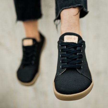 CRAVE WOODSTOCK Black | Barefoot tenisky