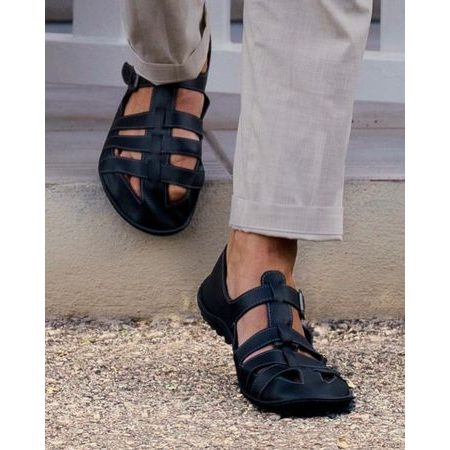 LEGUANO JARO černé | Pánské barefoot sandály