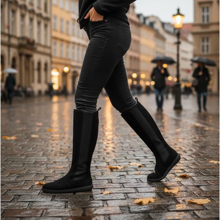 GROUNDIES MILENA WOMEN 2.0 Black | Dámské barefoot kozačky