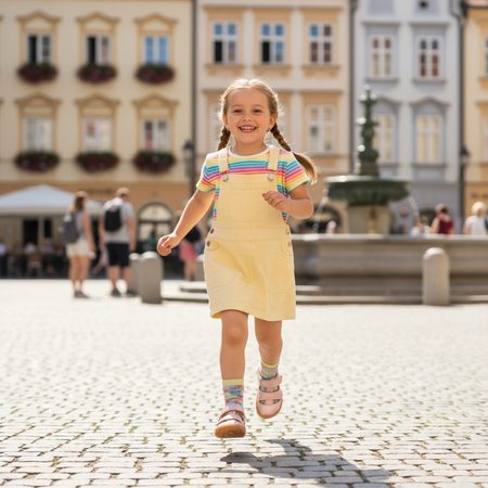 FRODDO SANDAL VELCRO II Pink Shine | Dětské barefoot sandály
