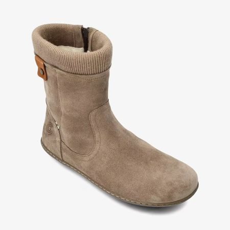 GROUNDIES ICELAND Béžové | Dámské barefoot kozačky