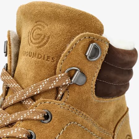 GROUNDIES VANCOUVER Camel | Pánské zimní zateplené barefoot boty