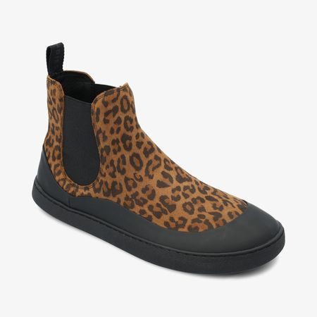 GROUNDIES SIENNA WOMEN Black Leo | Dámské barefoot chelsea boty