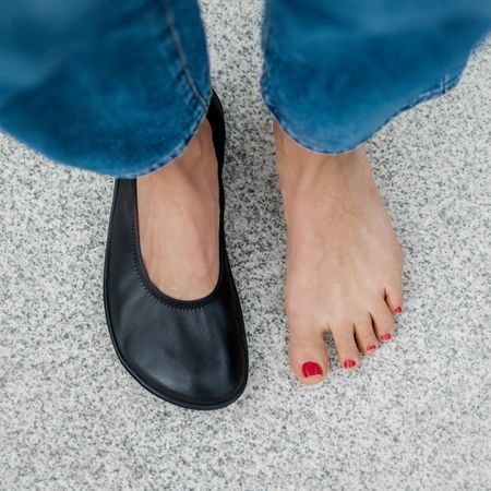 GROUNDIES LILY 3.0 WOMEN Barefoot+ Black | Dámské Barefoot baleríny