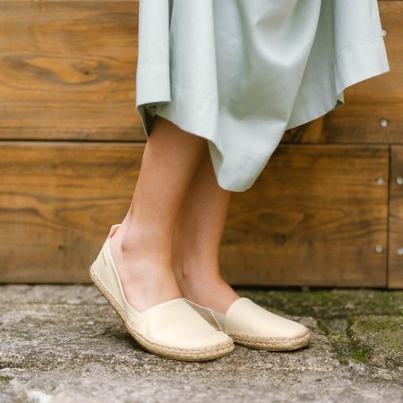SHAPEN ESPADRILKY PLAYA Wide Beige | Dámské barefoot espadrilky