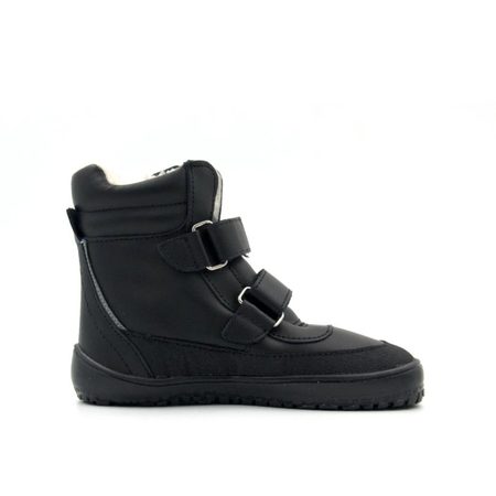 BEDA ZIMNÍ BFN 170070/W/MK/SO PLAYFUL JUST Black | Dětské zimní zateplené barefoot boty