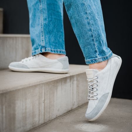 GROUNDIES AMSTERDAM Women Light Grey | Dámské barefoot tenisky