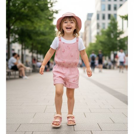 AFFENZAHN SANDAL VEGAN AIRY FLAMINGO Rose II | Dětské barefoot sandály