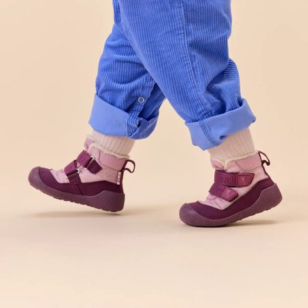 AFFENZAHN PREWALKER MIDBOOT VEGAN SNUGGY Otter Pink | Dětské první barefoot botičky
