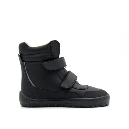 BEDA ZIMNÍ BFN 170070/W/MK/SO PLAYFUL JUST Black | Dětské zimní zateplené barefoot boty