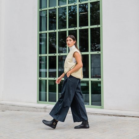 SHAPEN DIVINE Black | Dámské barefoot kotníkové boty