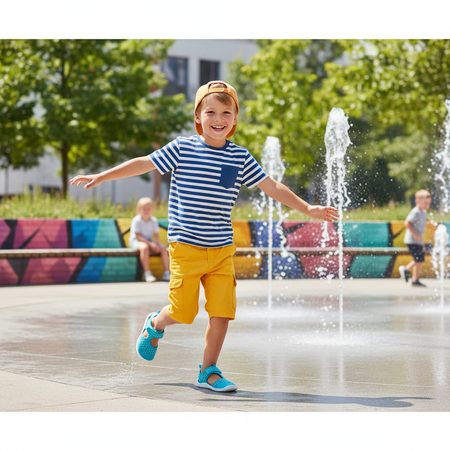 REIMA RANTAAN-J 2.0 Turquoise Blue | Dětské barefoot sandály