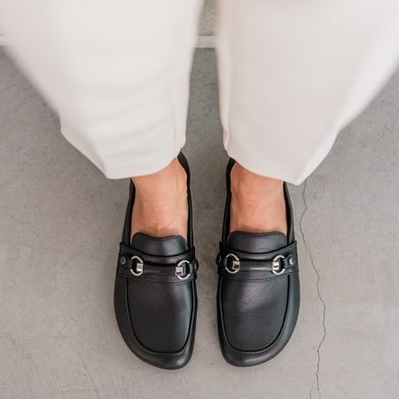 SHAPEN MOKASÍNY VERSA Regular Black | Dámské barefoot mokasíny
