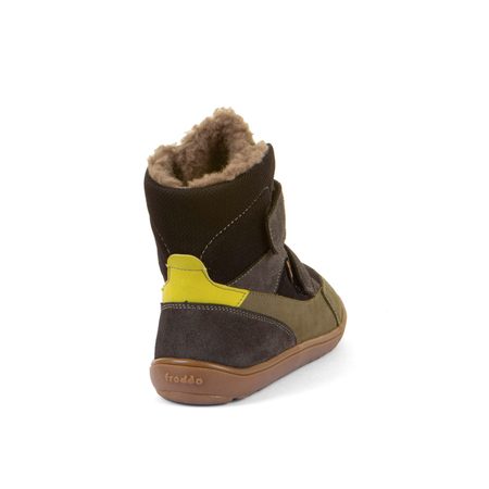 FRODDO UP TEX WINTER Grey / Black | Dětské zimní zateplené barefoot boty
