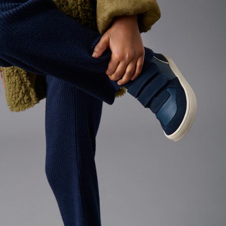 BUNDGAARD NERO Navy | Dětské celoroční barefoot boty