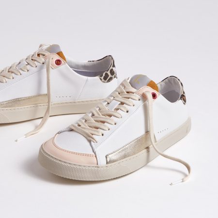 FLEETERS Peach Leopard | Dámské barefoot tenisky