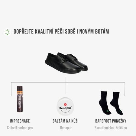 GROUNDIES TRENTO Black | Barefoot polobotky