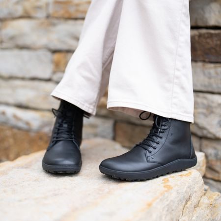 XERO SHOES BRECKENRIDGE Black | Dámské barefoot kotníkové boty