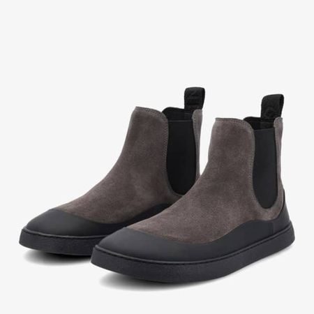 GROUNDIES SIENNA WOMEN Grey Black | Dámské barefoot chelsea boty 5