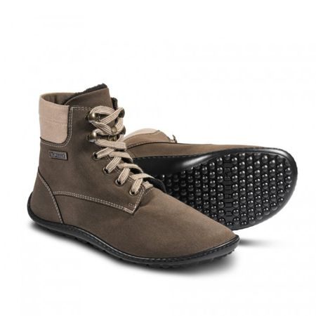 LEGUANO ICEBARE Brown | Kotníčkové zateplené barefoot boty 2