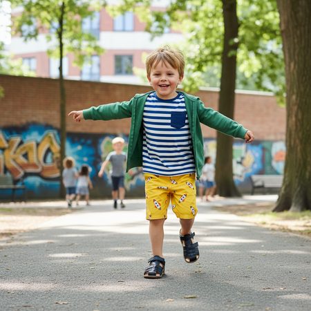 BUNDGAARD ROX Black | Dětské barefoot sandály