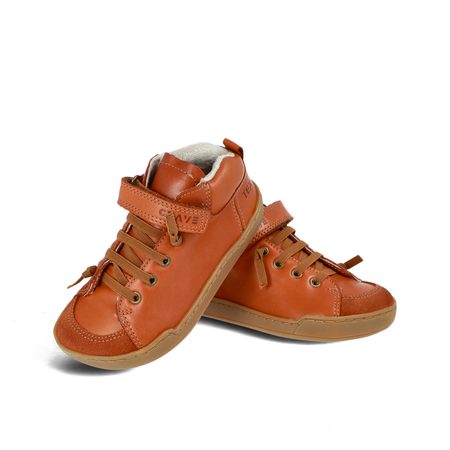 CRAVE BERGEN WINTER 2.0 Cognac | Dětské zimní zateplené barefoot boty