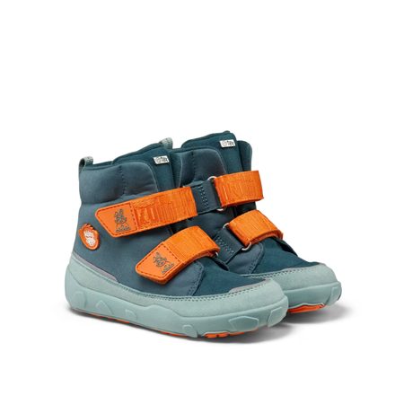 AFFENZAHN MIDBOOT VEGAN COMFY BUNNY Green | Dětské barefoot zateplené boty