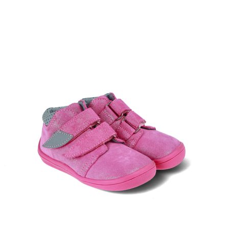 BEDA CELOROČNÍ VELUR BF0001/W/M/TS/2 JANETTE - užší pata | Dětské celoroční barefoot boty