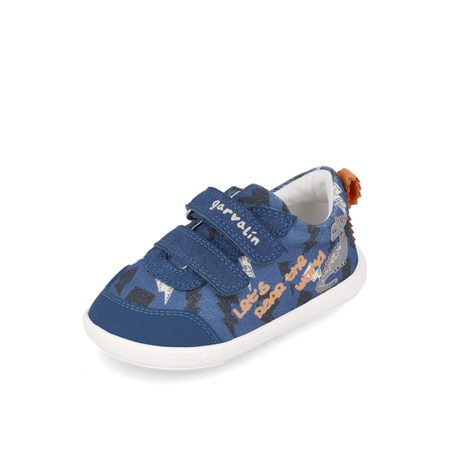 GARVALÍN PLÁTĚNKY Blue Dino | Dětské barefoot tenisky 3