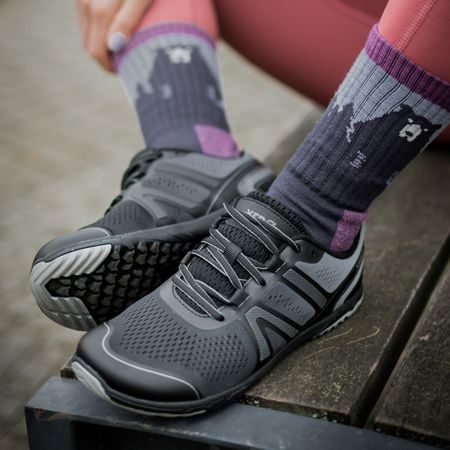 XERO SHOES HFS II Black / Frost Gray | Dámské sportovní barefoot tenisky