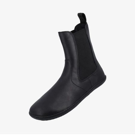 GROUNDIES CAMDEN Black | Chelsea zateplené barefoot boty