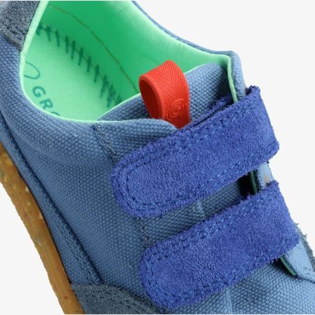 GROUNDIES AMSTERDAM Blue | Dětské barefoot tenisky