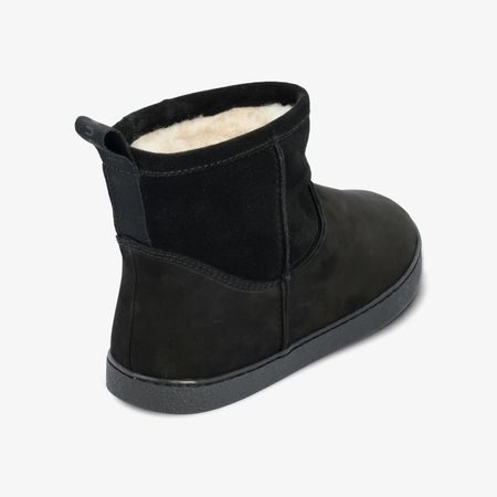 GROUNDIES COZY BOOT Low Black | Dámské barefoot válenky