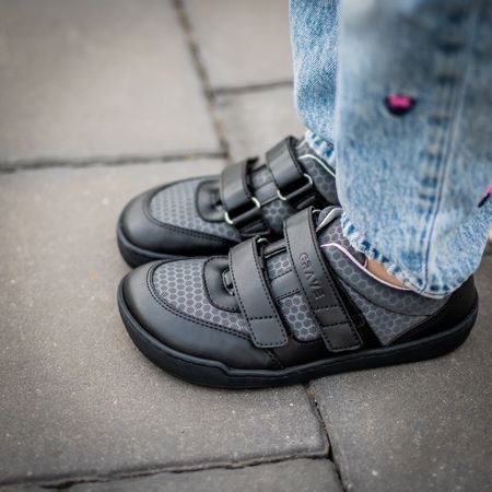 CRAVE CATBOURNE 2.0 Black | Dětské barefoot tenisky