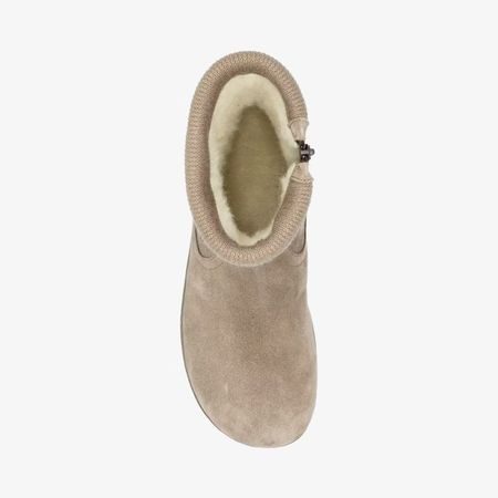 GROUNDIES ICELAND Béžové | Dámské barefoot kozačky