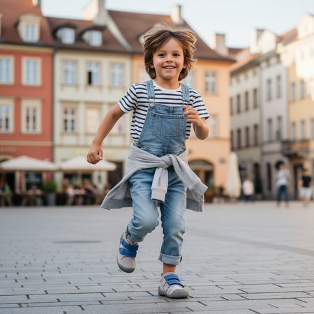 AFFENZAHN LEATHER WALKY Dog Grey | Children's Barefoot Trainers