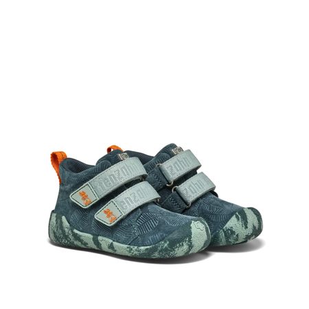 AFFENZAHN PREWALKER LOWBOOT LEATHER TALKY Bunny Green | Dětské první barefoot botičky