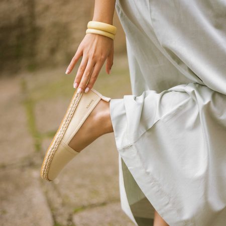 SHAPEN ESPADRILKY PLAYA Wide Beige | Dámské barefoot espadrilky