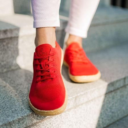GROUNDIES ACTIVE KNIT WOMEN Red | Barefoot sportovní tenisky