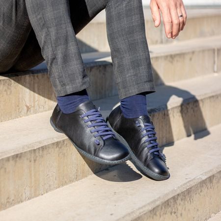 CAMPER PEU SELLA TENISKY Black/Blue laces 2