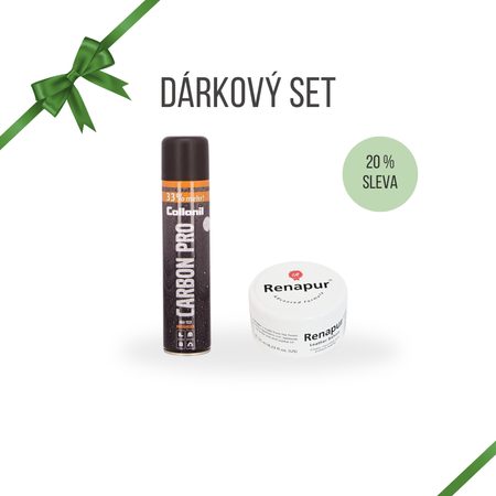 DÁRKOVÝ SET ZÁKLADNÍ IMPREGNACE A PÉČE O BOTY Balzám Renapur a Impregnace Carbon Pro