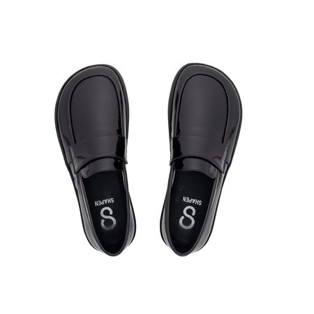 SHAPEN MOKASÍNY SHEEN Black | Dámské barefoot mokasíny