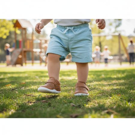 BOBUX XPLORER GO PUNCH Caramel | Dětské barefoot tenisky