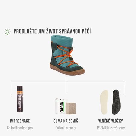 FRODDO ZIMNÍ TEX TRACK WOOL Petroleum