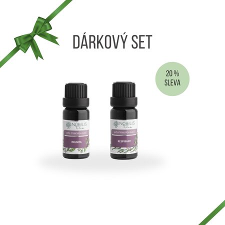 AROMATERAPEUTICKÝ DÁRKOVÝ SET Proti nemoci Éterické oleje Imunita a Respirant