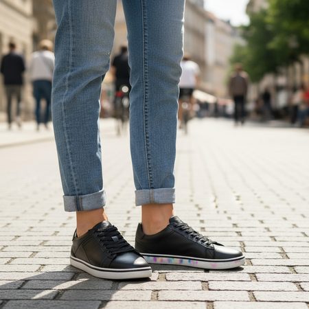 GROUNDIES Galaxy Black | Barefoot tenisky