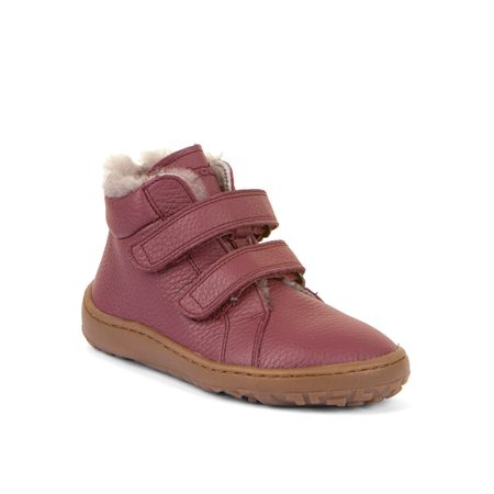 FRODDO ZIMNÍ FURRY Bordeaux | Dětské zimní zateplené barefoot boty